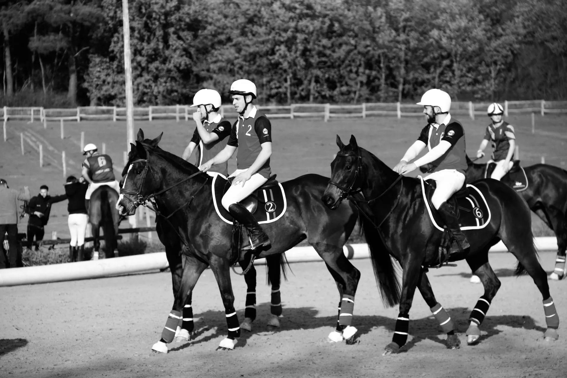Match de horseball avec les cavaliers de l'equipe HBLA
